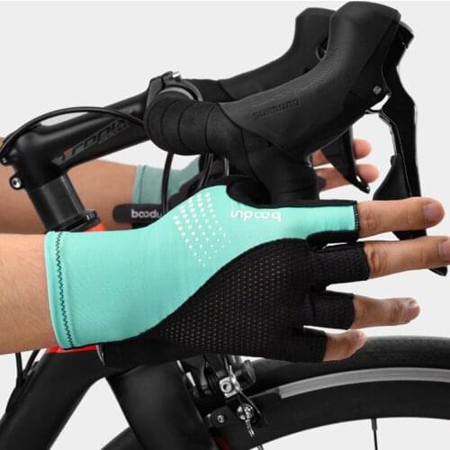 Boodun Cycling Gloves Half Finger Gel Pad Racing Bicycle Mittens Unisex Summer Road Bike Anti-slip Outdoor Sports Workout Gloves