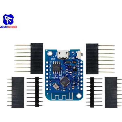 Diymore Wemos D1 Mini V3.0.0 CH340 CH340G ESP8266 WiFi Wireless Module Expansion Board for Arduino Internet of Things