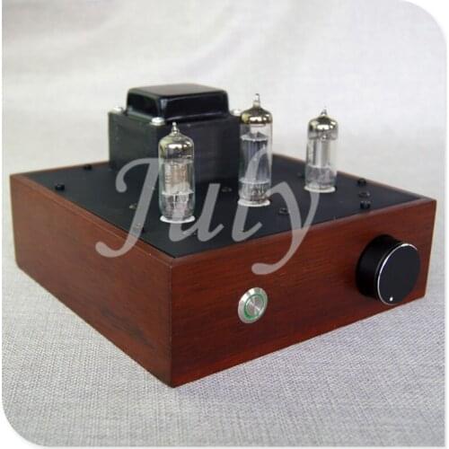 2P2 straight heat tube bile preamp, tube preamplifier, bile rectifier, high quality bile machine, red walnut log case