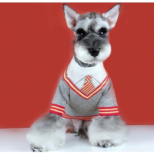 Dog Sweater Winter Pet Coat Outfit Knit Apparel Poodle Bichon Schnauzer Pug Clothing French Bulldog Clothes Frenchie Dog Costume