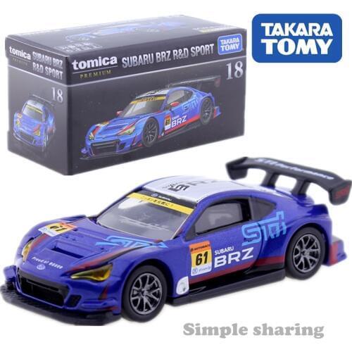 Takara Tomy TOMICA Premium No.18 Subaru BRZ R&D Sport Car Toy 1:60 Diecast Miniature Roadster Mould Funny Magic Formula Bauble