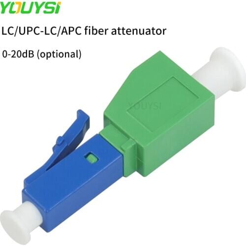 2PCS Fiber FM attenuator LC/APC male to LC/UPC female 0db 1db 3db 5db 10db 15db 20db female to male