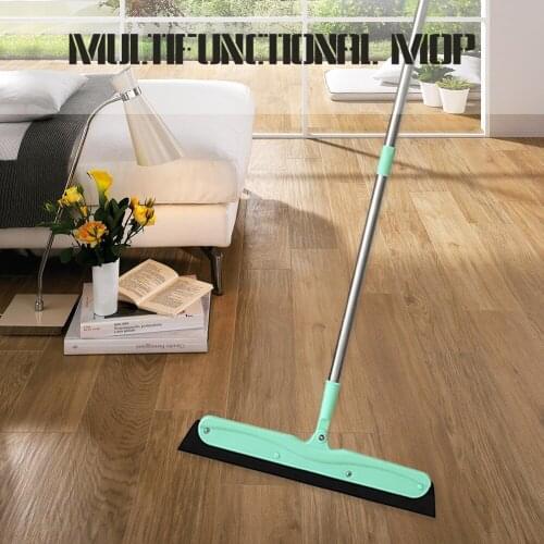 180 Degrees Broom Rotatable Retractable Floor Glass Wiper Squeegee Foam Adjustable Sweep Scraper Mop