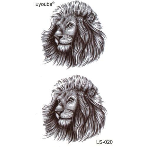 Lion Panthers waterproof temporary tattoos men beauty animal harajuku tatoo sleeves phantom flash tattoo sticker tatuajes