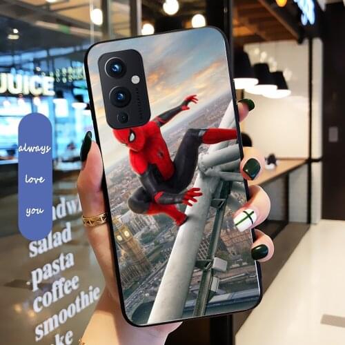 High Quality Phone Mobile Case for One Plus 9Pro 9R 7T PRO 5T 6 5 Soft Silicone TPU Marvel Spiderman