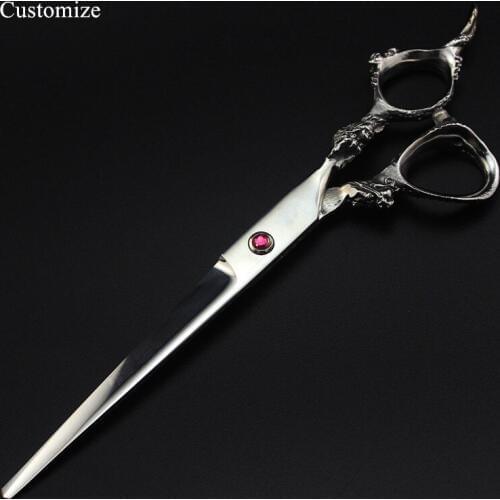 Customize logo japan 7 '' Dragon Pet dog grooming hair scissors dog cutting barber pet grooming cut shears hairdressing scissors