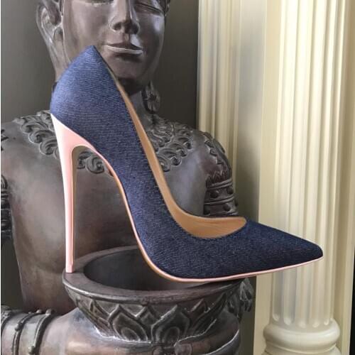 2020 summer new style fashion women pumps pointy toe heels stiletto heel women high heels Designer pumps big size 44 12cm