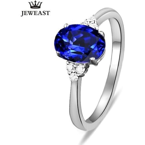 SLFD Natural Tanzanite 18K Pure Gold 2020 New Hot Selling Top Ring Women Heart Shape Ring For Ladies Woman Genuine Jewelry