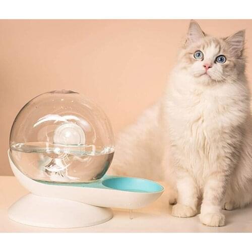 2.8L Snails Bubble Automatic Cat Water Bowl Fountain, for Pets Water Dispenser Large Drinking Bowl Cat Drink No Electricity