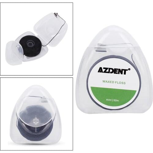 50m Natural Bamboo Charcoal Floss Oral Care Tooth Cleaner Practical Oral Hygiene Supplies