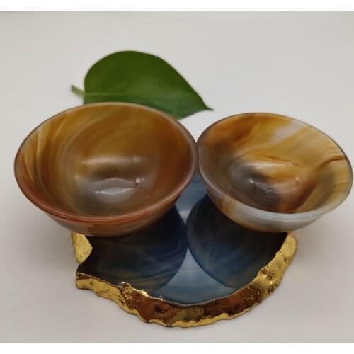 Agate Jade Tea Cup Wine Glass Kung Fu Tea Set Health High-end Tea Cup Single Master Cup Water Glass Wine Glass Jade Bowl Add