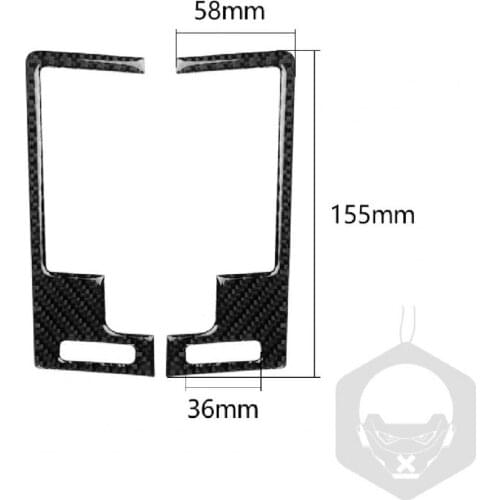 Car Auto Air Vent Carbon Fiber Self-Adhesive Cover Trim Decorative Stickers for Nissan 350Z 03-09 Models