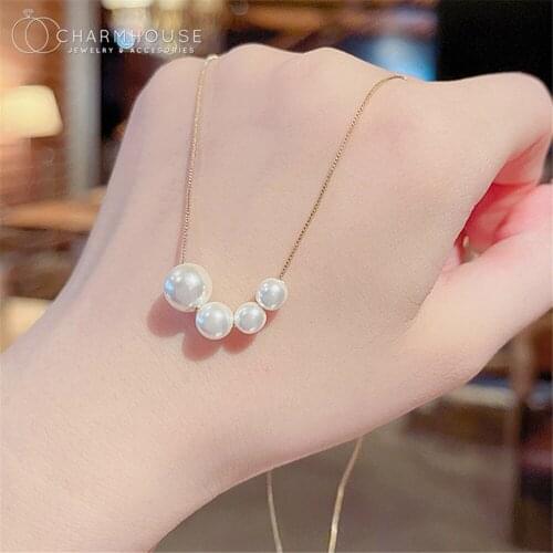 Женские ожерелья из жемчуга Charmhouse China At AliExpress