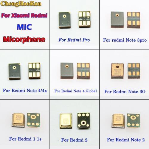 ChengHaoRan 1pcs MIC Microphone For Xiaomi redmi pro note 3pro/4/4x /4global note 3G Redmi 1/1s /2 note 2