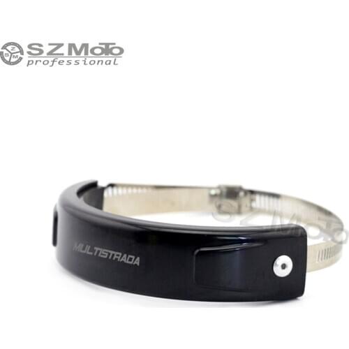 For DUCATI Multistrada 1200 Silencer Exhaust Protector Can Cover Round Oval SILICONE Motorcycle Scope 100MM-140MM LOGO Protector