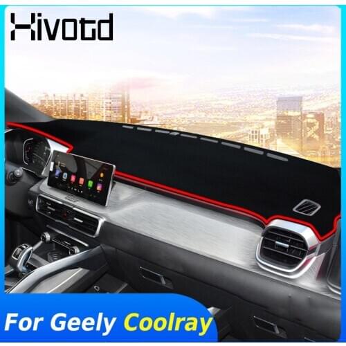For Geely Coolray 2018-2020 Car Dashboard Cover Dash Mat Non Slip Sun Shade Pad Carpet Avoid Light Interior Accessories Styling