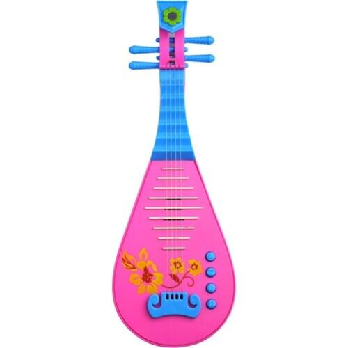Kid Development Musical Instrument Pipa Lute Toy Kids Electric Guitar Toys