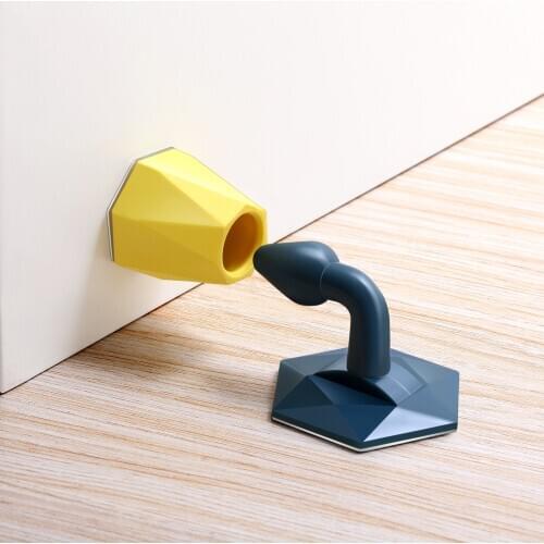 Silica gel perforation-free cushion door rear anti-collision buffer door block bathroom bedroom anti-collision door stop