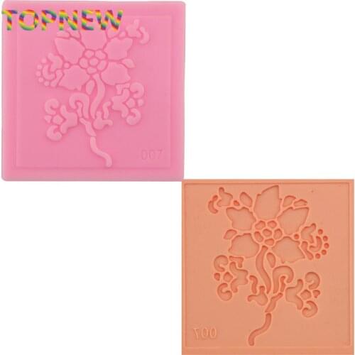 Hot sell Silicone Impressing Mold Mat Fondant Cake Sugar Lace Flower Craft Decorate Tool 2162