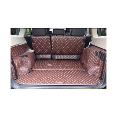 Good carpets! Special trunk cargo mats for Mitsubishi Pajero 7seats 2017-2007 waterproof cargo liner boot carpets,Free shipping