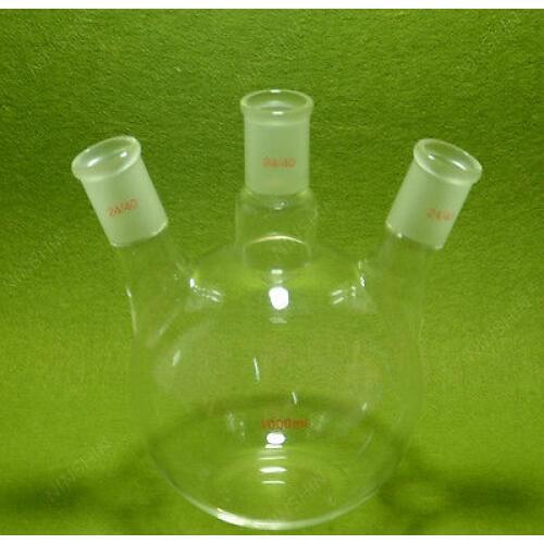 Flat Bottom Flask,1000ML,3 Neck,24/40,Three Neck,lab Flask 24/40