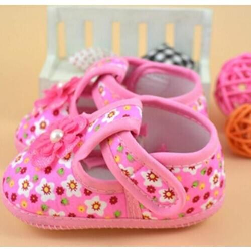 Newborn Baby Girls Fashion Summer Soft Crib Shoes Children Girls Casual First Walker Anti Slip Shoes Soft Sole Sneaker Shoe