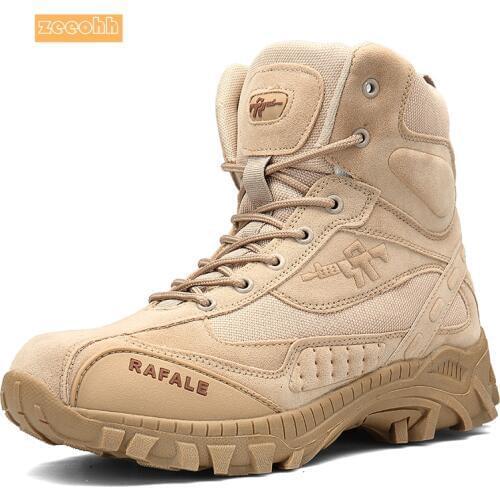 Autumn High Top Outdoor Tactical Sport Mens Hiking Shoes Male Outdoor Winter Hunting Boots Mountain Sneakers Men Army Boots