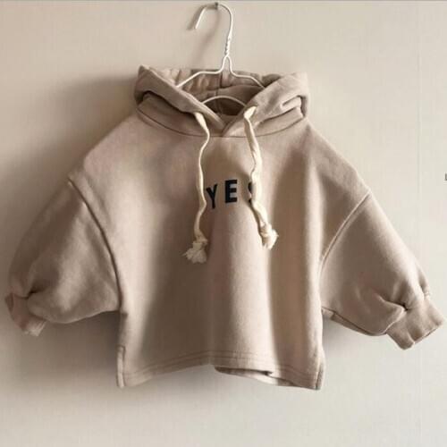 2020 New Girls Boys Hooded Sweatshirt Autumn Winter Fashion Cotton Kids Sweatshirt 1-7 years QV648