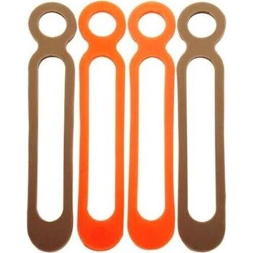 New Leggings Tether Belt Bike Silicone Belt Handlebar Elastic Band Strapping Band EDC Equipment 10pcs/pack