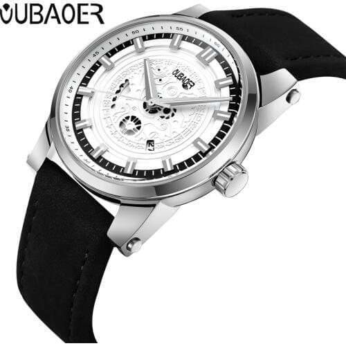 Мужские часы с двойным циферблатом OUBAOER China At AliExpress