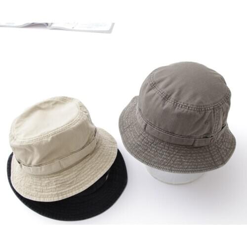 Free shipping High Quality Bucket Hat Unisex Couples Washing Cotton Fishing Outdoor Sun Cap Hunting Canvas embroidery M-XL sizes