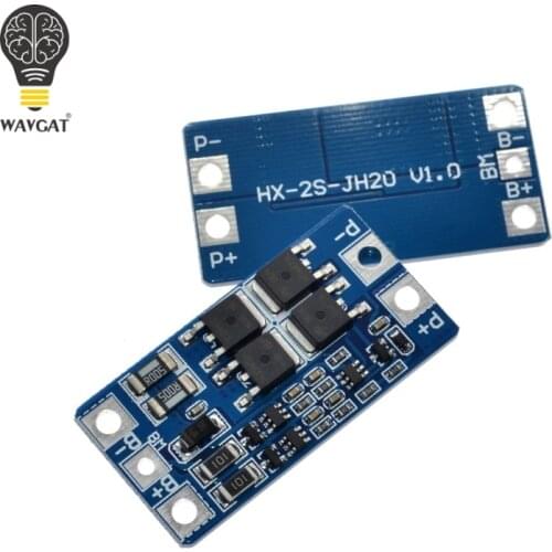 WAVGAT 2S 10A 7.4V 18650 lithium battery protection board 8.4V balanced function/overcharged protection