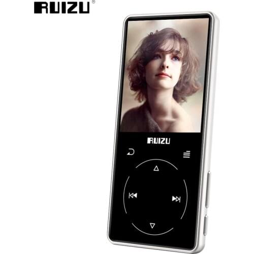 RUIZU D16 Metal Bluetooth MP3 Player Portable Audio 8GB Music Player with Built-in Speaker FM Radio,Recorder,E-Book,Video Player