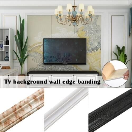 Newest Wall Trim Line Skirting Border 3D Pattern Sticker Decoration Self Adhesive Waterproof Strip Home