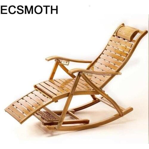 Modern Armchair Butacas Y Rocking Sillon Reclinable Folding Bed Cama Plegable Bamboo Sillones Moderno Para Sala Lounge Chair