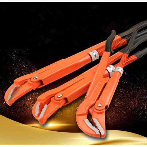 Heavy-duty Multi-function Olecranon Pipe Wrench 1"/1.5"/2" Hook-Type Eagle Nose Pliers Adjustable Spanner Plumbing Hand Tools