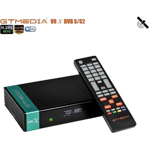 GTMEDIA V8X TV Box DVB S2 IPTV HEVC H.265 Receptor spain/Germany/Italy/Poland/portugal Satellite TV Receiver Tuner