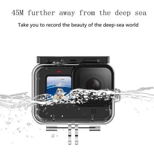 Underwater 45m waterproof Shell for Gopro9 Waterproof Housing Case for Go Pro Hero 9 Camera Accessories Diving Protective Shell