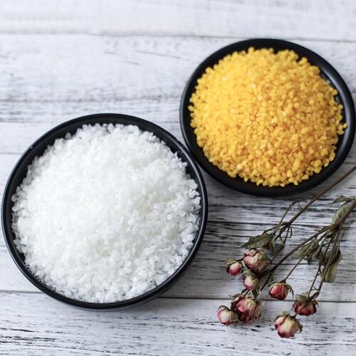 1kg Raw materials for aromatherapy diy wax flakes Natural white yellow beeswax Honey wax granules diy lip balm