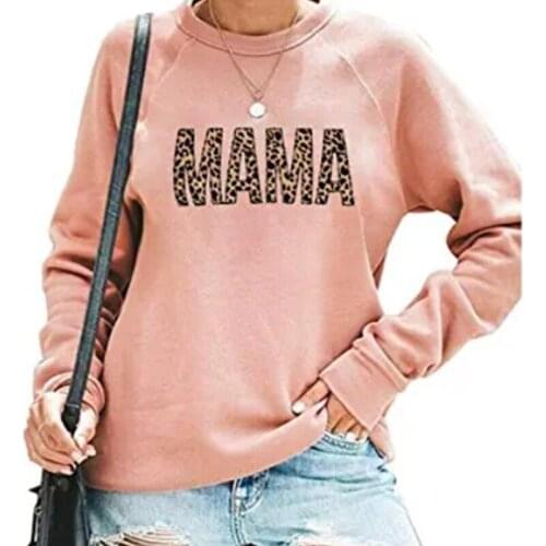 Womens Letter Print Hoodies Fashion Round Neck Long Sleeve Tops Casual Pullovers Tops Autumn Winter Lady Streetwear Sweatshirts