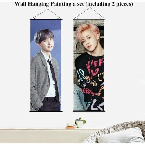 Woman Kim Tae Hyung v Hanging Scroll wall Painting 150cmx50cm Wall poster gift Home decoration picture
