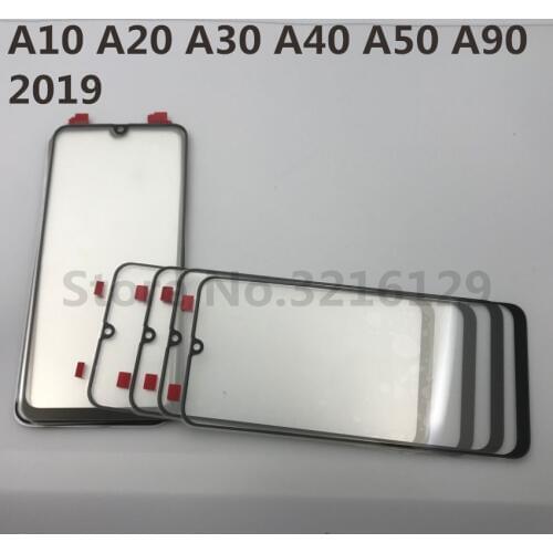 50pcs Original High Quality For Samsung Galaxy A10 A20 A30 A40 A50 A60 A70 A80 A90 2019 LCD Front Touch Screen Glass Outer Lens