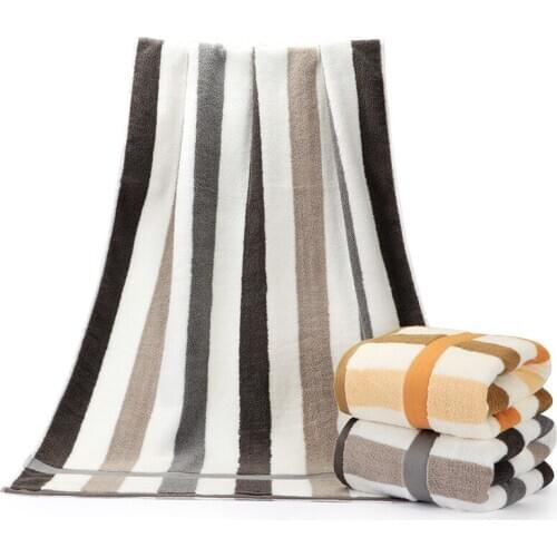 1pc New 100% Cotton Bath Towel For Adults Men Women Washcloths Absorbent Home Hotel Beach Towels Bathroom