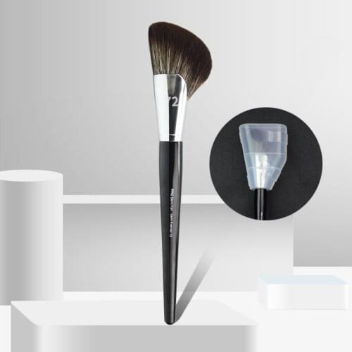 1 piece Pro Demi Fan Makeup brushes Face powder contour #72 Make up brush Bronzer Sculpting wood handle