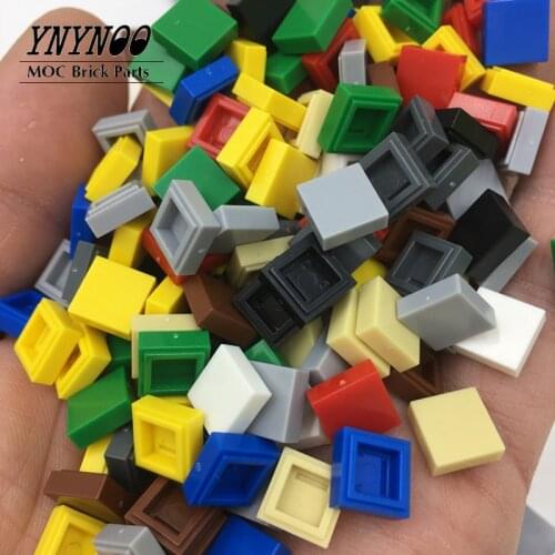 700Pcs/Lot Flat Tile 1x1Groove Flat Studs Building Block Parts Toys For Kids DIY Designer Compatible with 3070 MOC Rebrickable