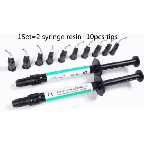 A2 Color UT Dental Composite Flowable Light Cure Resin With 10 Tips