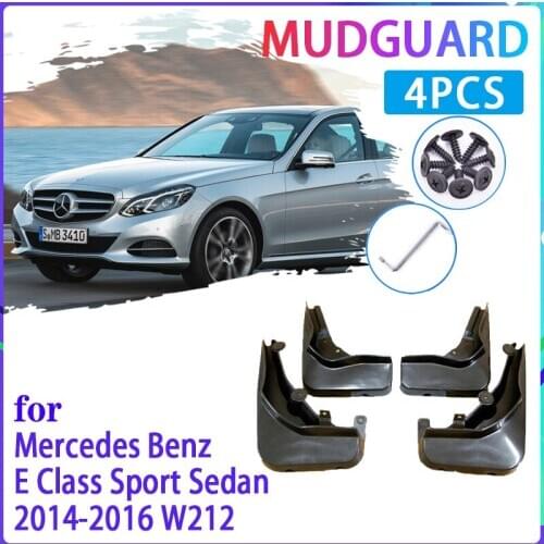 Car Mud Flaps for Mercedes Benz E Class Sport Sedan W212 2014~2016 2015 Mudguard Splash Guards Fender Mudflaps Auto Accessories
