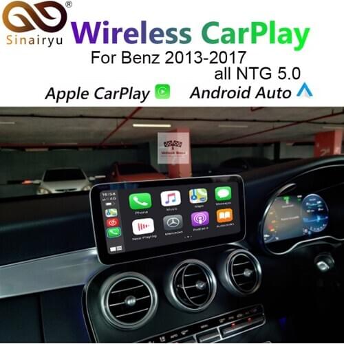 Wireless Apple Carplay/Andorid Auto Car Retrofit For Mercedes NTG4.5 NTG5.0 2013-2017 Support Reverse Camera\Maps
