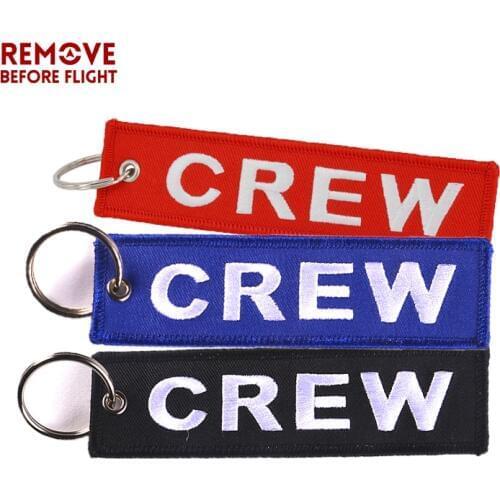 Remove Before Flight Car-Styling Keychain New Fashion Keychain llaveros Embroidery Crew Jewelry for Porte Cle Moto Aviation gift