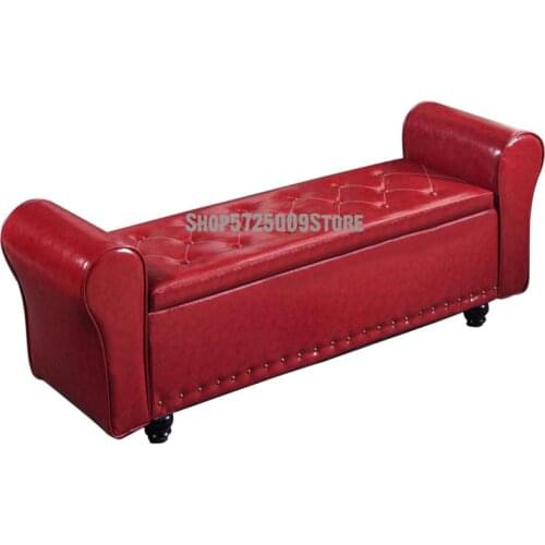 European Bed End Cabinet Bedroom Multifunctional Storage Sofa Stool Can Sit In Storage Box Clothing Store Rectangular Shoe Chang